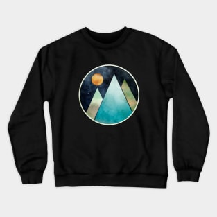 Paper Moon and Mountains Crewneck Sweatshirt